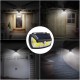 69/90LED Solar Power PIR Motion Sensor Wall Light Waterproof Outdoor Garden Lamp