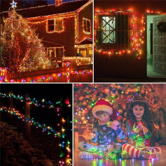 6M 8 Modes Solar Powered 40 LED String Light Outdoor Christmas Holiday Lamp 6M 8 Modes Solar Powered 40 LED String Light Outdoor Christmas Holiday Lamp