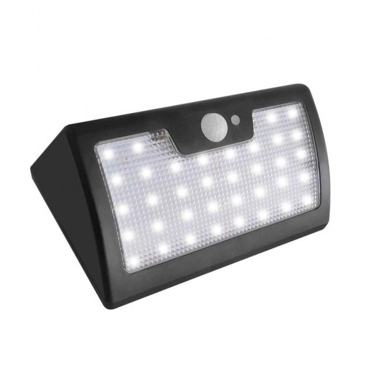 6W Solar Powered 40 LED 6 Modes PIR Motion Sensor Remote Control Dimmable Wall Light Waterproof 6W Solar Powered 40 LED 6 Modes PIR Motion Sensor Remote Control Dimmable Wall Light Waterproof