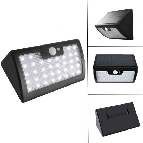 6W Solar Powered 40 LED 6 Modes PIR Motion Sensor Remote Control Dimmable Wall Light Waterproof 6W Solar Powered 40 LED 6 Modes PIR Motion Sensor Remote Control Dimmable Wall Light Waterproof