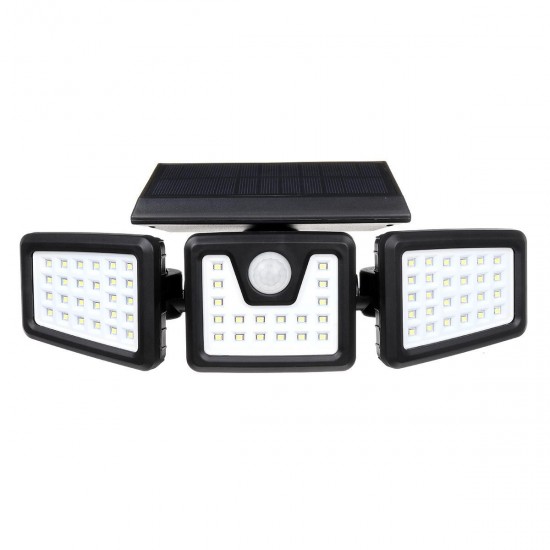 70 LED Solar Light Motion Sensor Wall Light Rotatable Outdoor Yard Garden Lamp