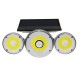 70COB/70LED/78LED Solar Motion Sensor Light Outdoor 3-Head Security Wall Lamp Floodlight Waterproof