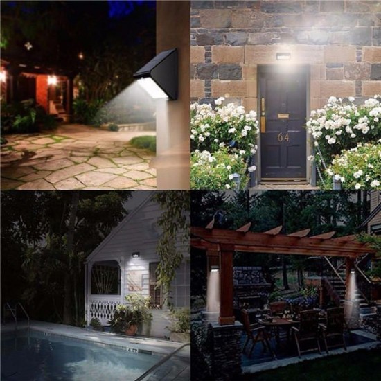 71 LED Solar Powered Motion Sensor Wall Light Stretchable Waterproof Outdoor Sercurity Lamp