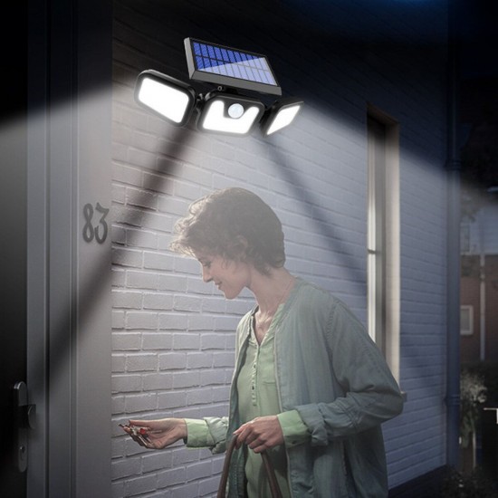 74LED/100COB Solar Street Wall Light PIR Motion Sensor Waterproof Garden Spotlight Lamp 74LED/100COB Solar Street Wall Light PIR Motion Sensor Waterproof Garden Spotlight Lamp