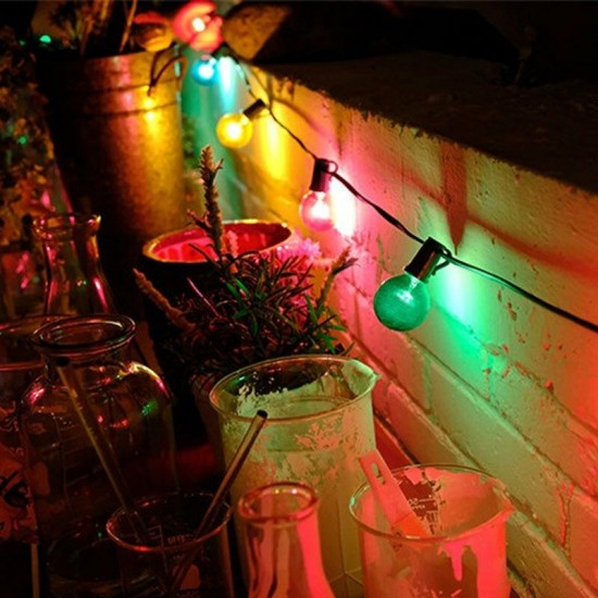 8.5m 25 Bulbs Solar String Lights Waterproof IP65 Bubble Lights Outdoor Garden Courtyard Christmas Party Holidays Decoration