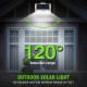 9 LED Solar Light PIR Motion Sensor Remote Control Outdoor Waterproof Wall Lamp Home Outdoor Garden