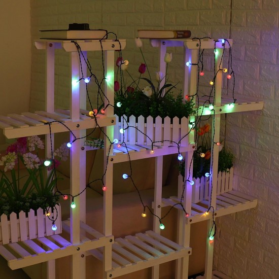 9.5M 50 LED Solar Fairy Bulb String Light 8 Modes Outdoor Indoor Garden Wedding Holiday Lamp Christmas Tree Decorations Lights