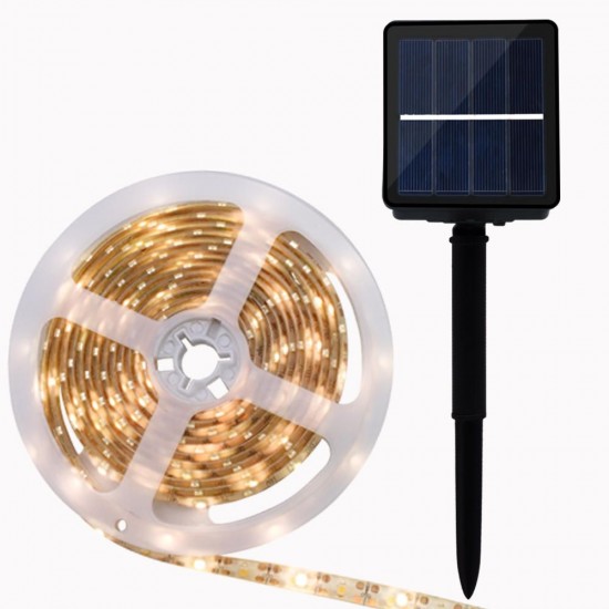 0.7W Solar Powered SMD2835 8 Modes RGB Warm White Waterproof LED Holiday Strip Light DC2V 0.7W Solar Powered SMD2835 8 Modes RGB Warm White Waterproof LED Holiday Strip Light DC2V