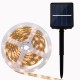 0.7W Solar Powered SMD2835 8 Modes RGB Warm White Waterproof LED Holiday Strip Light DC2V