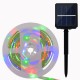 0.7W Solar Powered SMD2835 8 Modes RGB Warm White Waterproof LED Holiday Strip Light DC2V