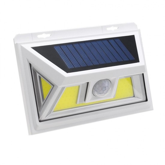 10W Solar Power 66 COB LED Waterproof PIR Motion Sensor Light Outdoor Wide Angle Wall Lamp