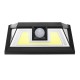 10W Solar Power 66 COB LED Waterproof PIR Motion Sensor Light Outdoor Wide Angle Wall Lamp