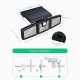 BW-OLT4 Rotatable 3 Heads Adjustable Waterproof 120°PIR Sensor Solar Flood Light