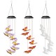 Color Changing LED Solar Light Outdoor Hummingbird Wind Chime Lamp Yard Garden Decor