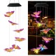 Color Changing LED Solar Light Outdoor Hummingbird Wind Chime Lamp Yard Garden Decor