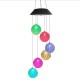 Color Changing Solar LED Rattan Balls Hanging Spiral String Wind Chimes Lamp Light Color Changing Solar LED Rattan Balls Hanging Spiral String Wind Chimes Lamp Light