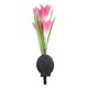 Colorful 4 LED Waterproof Solar Powered Lily Flower Garden Lawn Light Waterproof IP65 Lamp