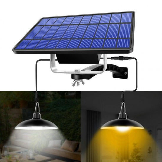 Double Head LED Solar Light Retro Pendant Outdoor Home IP65 Lamp For Camping Home Garden Yard