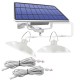 Double Head LED Solar Light Retro Pendant Outdoor Home IP65 Lamp For Camping Home Garden Yard