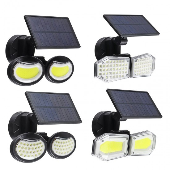 Double Head Motion Sensor LED Solar Light Outdoor Spotlight Waterproof Rotatable Wall Lamp Double Head Motion Sensor LED Solar Light Outdoor Spotlight Waterproof Rotatable Wall Lamp
