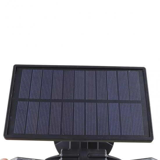 Double Head Motion Sensor LED Solar Light Outdoor Spotlight Waterproof Rotatable Wall Lamp