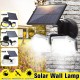 Double Head Motion Sensor LED Solar Light Outdoor Spotlight Waterproof Rotatable Wall Lamp