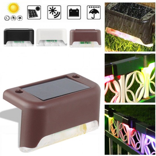 Intelligent Light-Control LED Solar Deck Step Stair Lawn Light Outdoor Yard Lamp for Garden