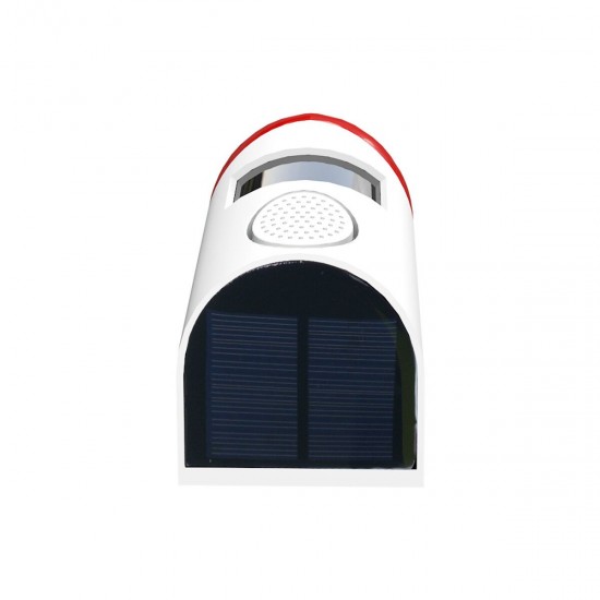 Intelligent Motion Sensor LED Solar Alarm Light Waterproof Outdoor System Sound Security Wall Lamp
