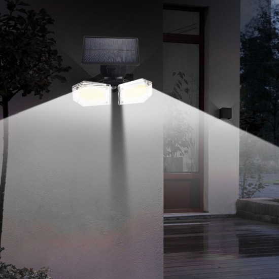 LED COB PIR Motion Sensor Solar Light Waterproof Three Modes Garden Security Wall Lamp for Outdoor