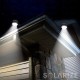 LED Solar Gutter Light Waterproof Outdoor Fence Street Garden Yard Pathway Lawn Sink Wall Lamp