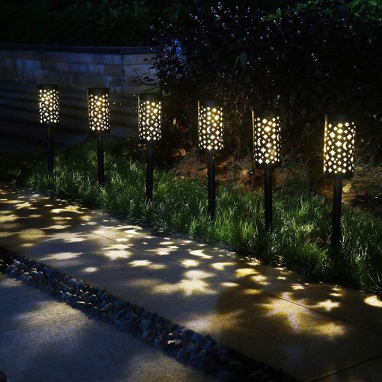 LED Solar Lawn Lamp Hanging Outdoor Garden Star Moon Path Way Landscape Pathway Light