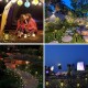 LED Solar Lawn Lamp Hanging Outdoor Garden Star Moon Path Way Landscape Pathway Light