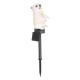 LED Solar Light Polar Bear Garden Light Lawn Light Outdoor Waterproof Lamp RGB