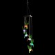LED Solar Light Waterproof Outdoor Hanging Colorful Hummingbird Bell Light Wind Chimes Lamp Decor