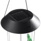 LED Solar Light Waterproof Outdoor Hanging Colorful Hummingbird Bell Light Wind Chimes Lamp Decor