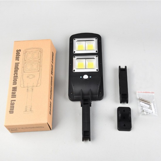 LED Solar Street Wall Light PIR Motion Sensor Outdoor Lamp Remote Control IP65