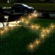Solar Powered Warm White 90 LED Firework Starburst Landscape Lawn Light for Outdoor Garden