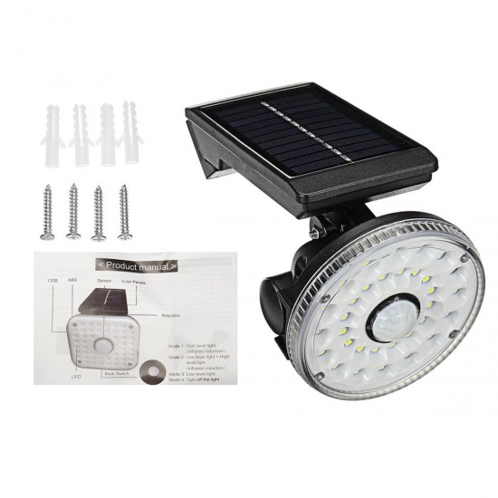 Motion Sensor 32LED Solar Light Three Modes Outdoor Garden Wall Security Flood Lamp Motion Sensor 32LED Solar Light Three Modes Outdoor Garden Wall Security Flood Lamp