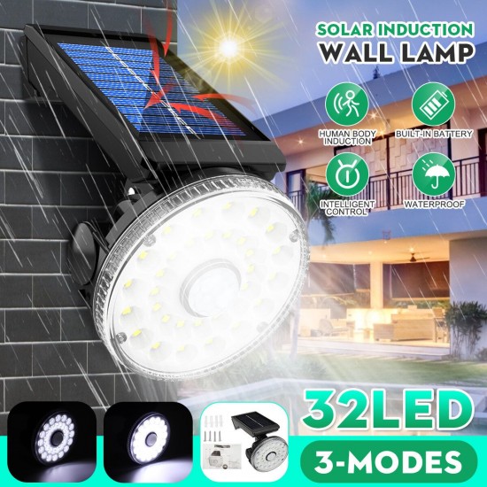 Motion Sensor 32LED Solar Light Three Modes Outdoor Garden Wall Security Flood Lamp Motion Sensor 32LED Solar Light Three Modes Outdoor Garden Wall Security Flood Lamp