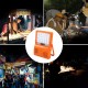 Multifunction Outdoor LED Solar Light Portable Adjustable 4800mAh 4 Levels bluetooth Speaker Lamp