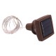 Outdoor 1M 10LED Square Bottle Cork Copper Wire Fairy String Light Solar Powered Christmas Holiday Party Lamp