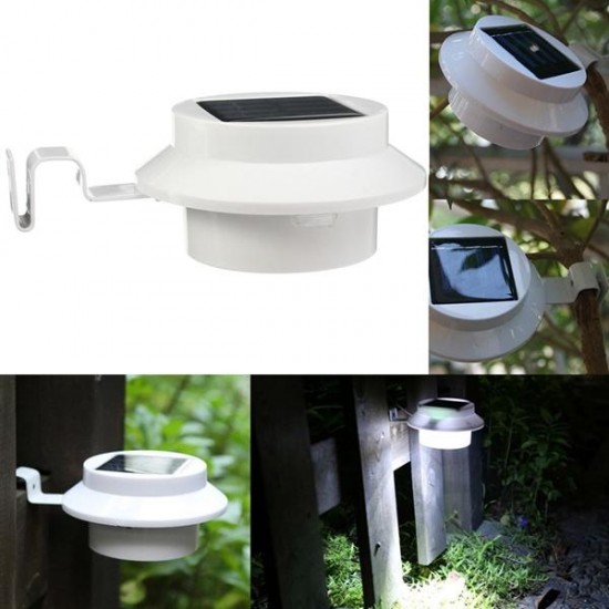 Outdoor 4 LED Solar Powered Garden Wall Yard Fence Light Gutter Security Lamp With OFF/ON Switch Outdoor 4 LED Solar Powered Garden Wall Yard Fence Light Gutter Security Lamp With OFF/ON Switch