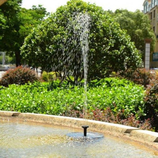 Outdoor LED Solar Powered Bird Bath Water Fountain Pump For Pool Garden Aquarium