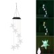 Outdoor LED Solar Powered Wind Chime Light Color Changing Waterproof Yard Garden Lamp Decor