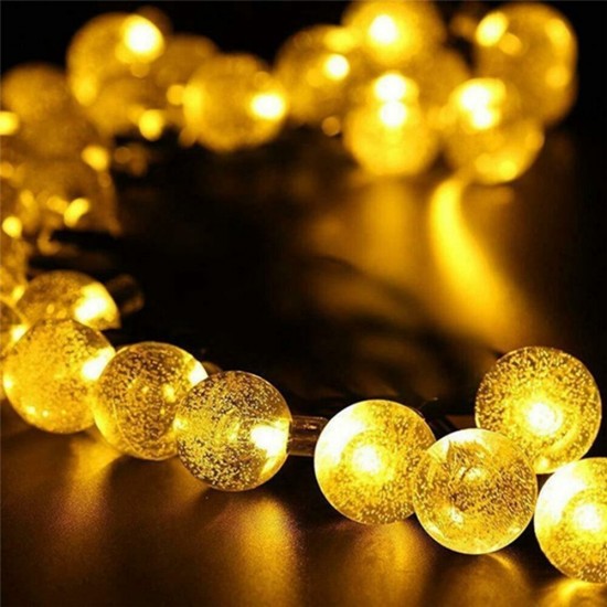 Outdoor Solar Powered 6.5M 30 LED Bulb String Light Garden Holiday Wedding lamp Christmas Tree Decorations Lights Outdoor Solar Powered 6.5M 30 LED Bulb String Light Garden Holiday Wedding lamp Christmas Tree Decorations Lights
