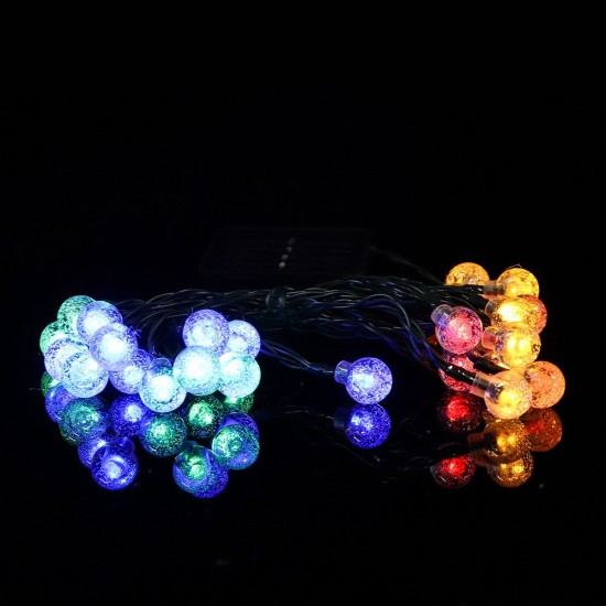 Outdoor Solar Powered 6.5M 30 LED Bulb String Light Garden Holiday Wedding lamp Christmas Tree Decorations Lights Outdoor Solar Powered 6.5M 30 LED Bulb String Light Garden Holiday Wedding lamp Christmas Tree Decorations Lights