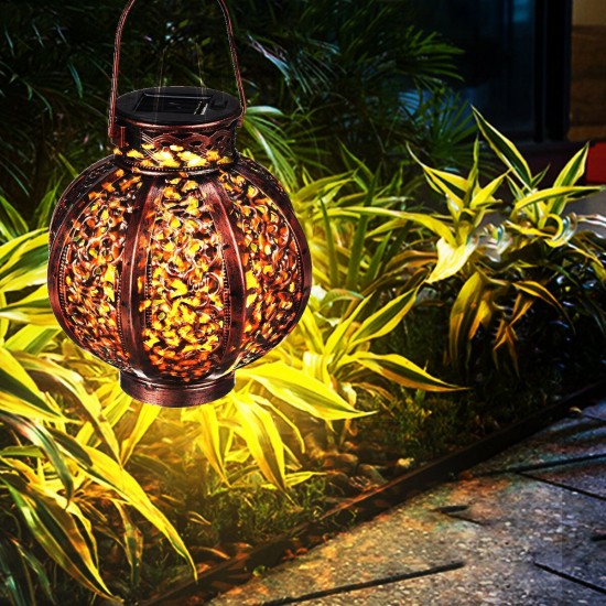 Outdoor Solar Powered LED Lantern Light Hanging Waterproof Garden Lamp Decor for Yard Tree Fence Outdoor Solar Powered LED Lantern Light Hanging Waterproof Garden Lamp Decor for Yard Tree Fence