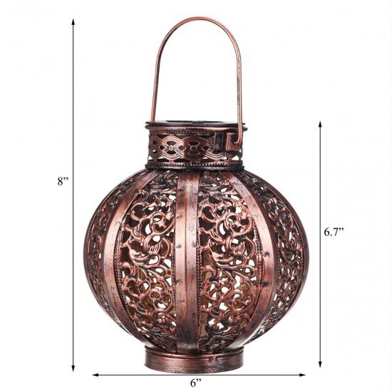 Outdoor Solar Powered LED Lantern Light Hanging Waterproof Garden Lamp Decor for Yard Tree Fence Outdoor Solar Powered LED Lantern Light Hanging Waterproof Garden Lamp Decor for Yard Tree Fence