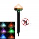Outdoor Ultrasonic Home Pest Rodent Yard Decor Solar Power Lamp Colorful Diamond Garden Mouse Repeller LED Light