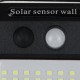 PIR Motion Sensor 3 Modes 140LED Solar Light Super Bright Outdoor Garden Wall Lamp